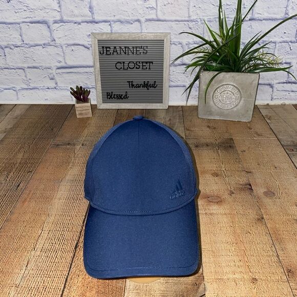 Adidas Climalite Hat Navy Blue Strapback Adjustable Unisex Adult Cap performance - Picture 1 of 6